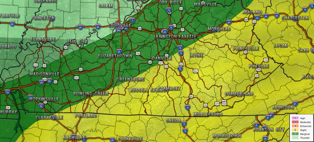 Strong to Severe Storms Possible Tuesday | Laker Country 104.9 FM WJRS