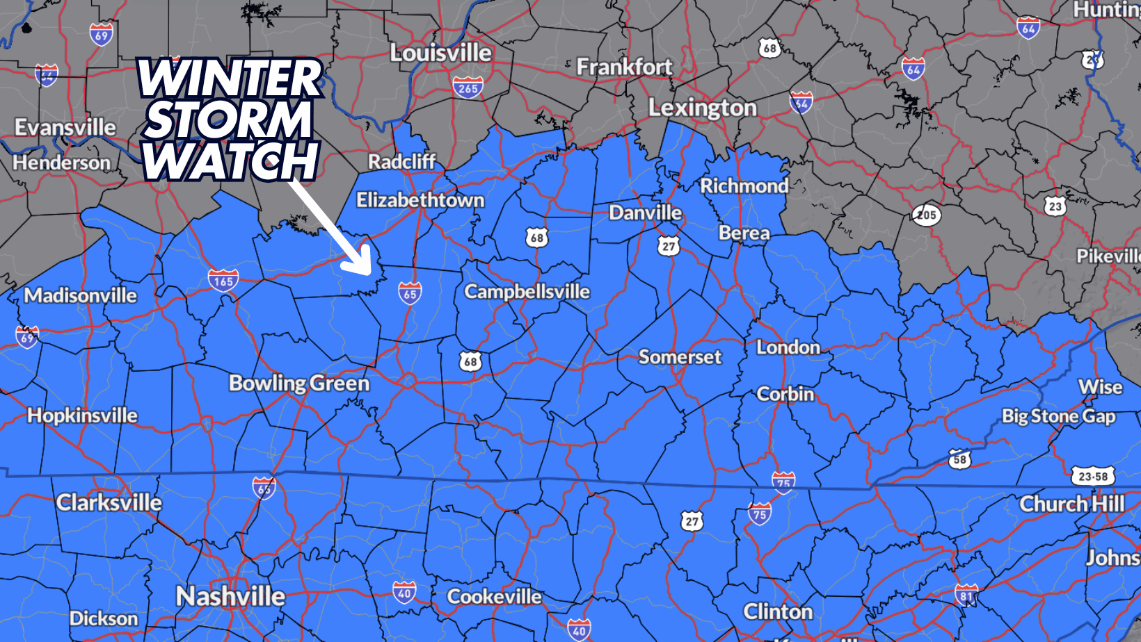 Winter Storm Watch Issued for the Area Thursday into Friday | Laker ...