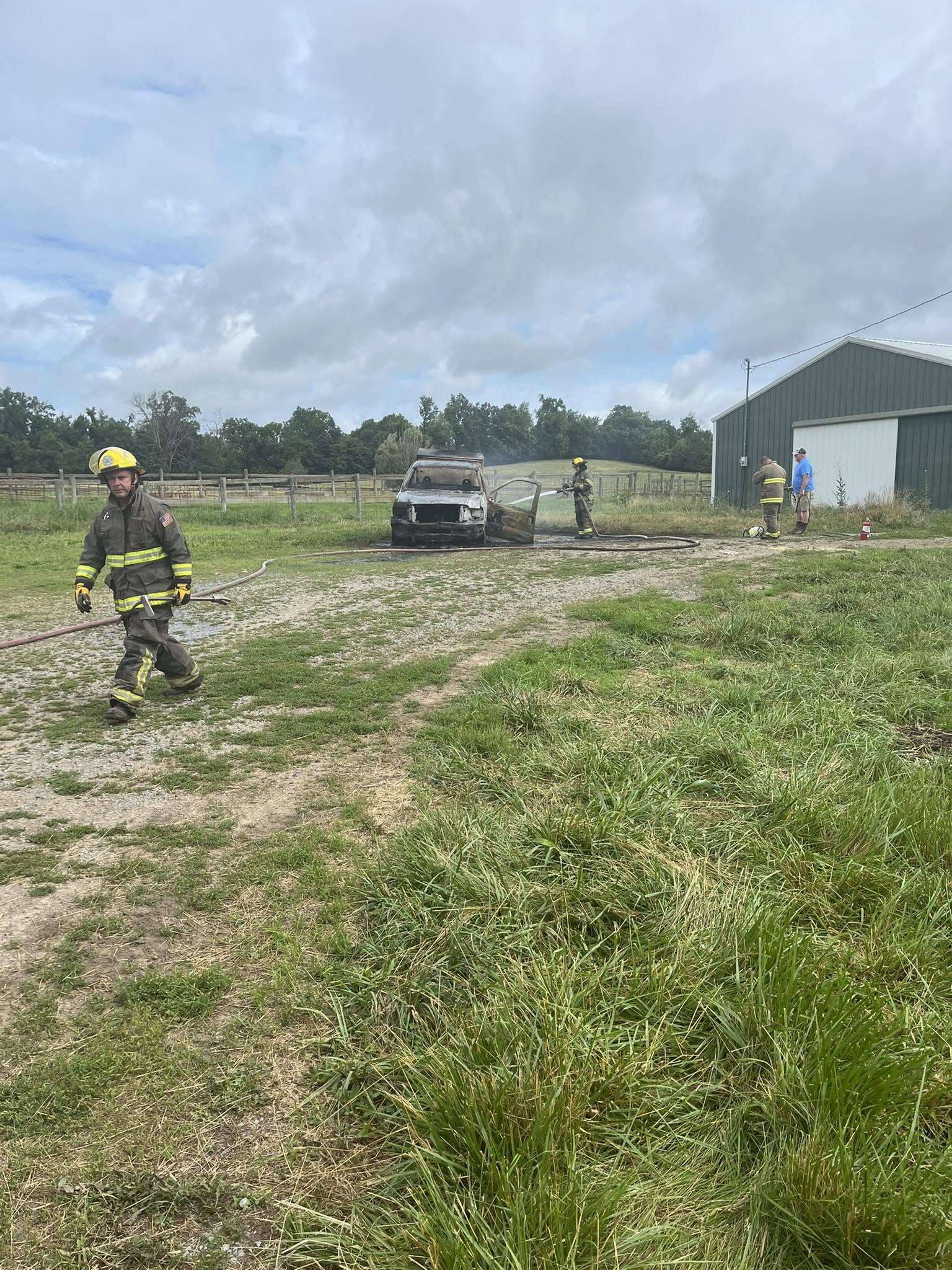 Jamestown Fire Department called to vehicle fire yesterday morning