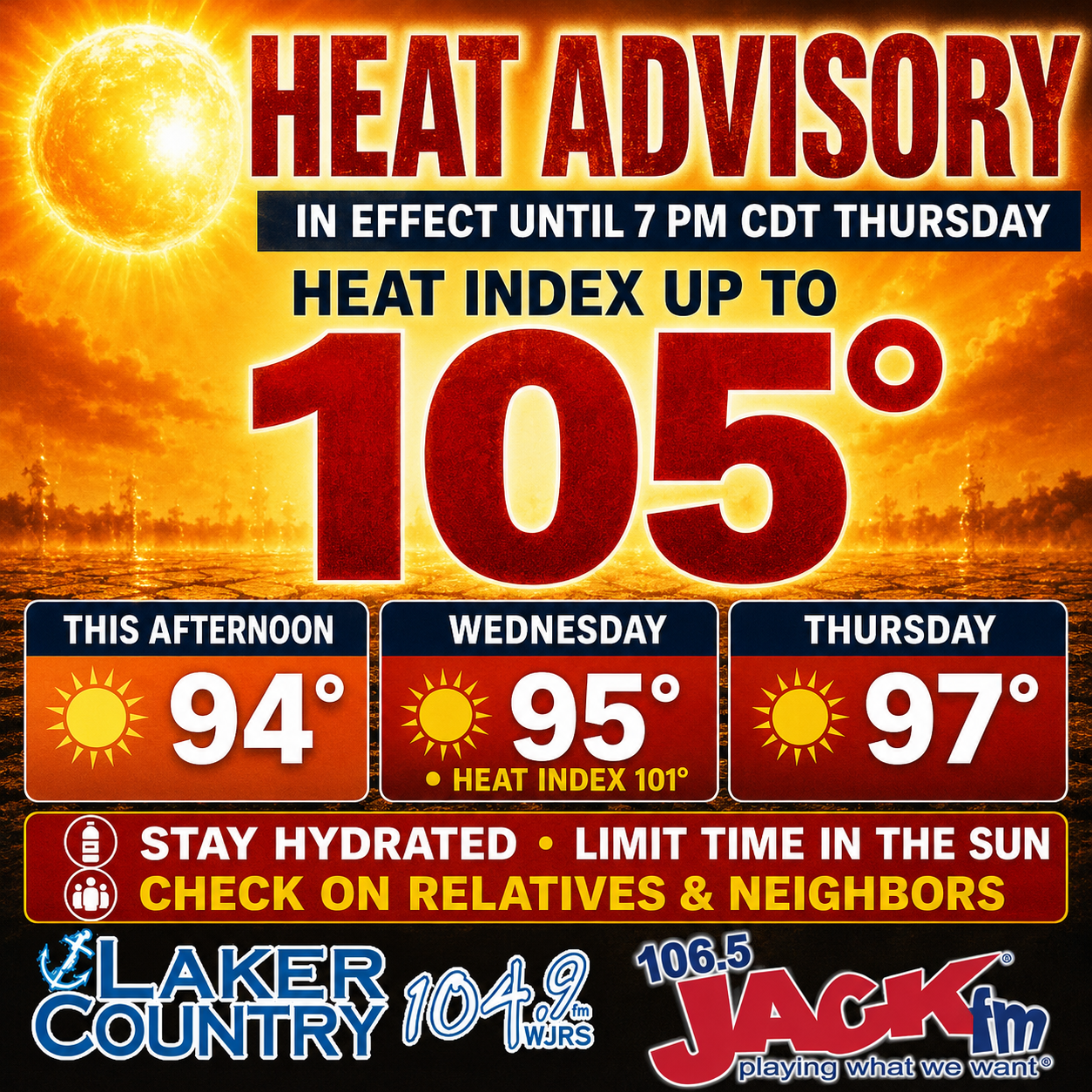 Mid-90s Heat Brings Serious Risks for Children, Pets and Seniors ...